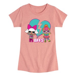 Girls' - LOL Surprise! - Heart Mended BFFS Fitted Short Sleeve Graphic T-Shirt - 1 of 4