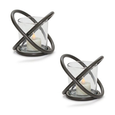 Melrose Modern Metal Votive Holder (Set of 2)