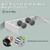 Wall-Mounted Dry Racks, 80/100cm 5/6 Poles Retractable Clothes Drying Rack with Towel Rails - 4 of 4
