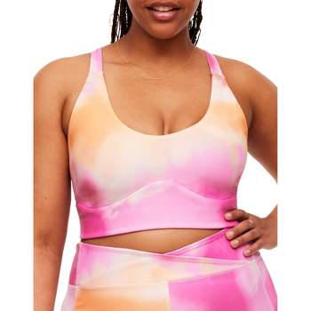 Adore Me Women's Lotus Low Support Ruched Bra Sports Bra Activewear : Target