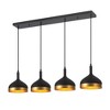 Artcraft Lighting Dash 4 - Light Island Pendant Light in  Black/Gold - 4 of 4