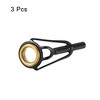 Unique Bargains Stainless Steel Ring Guide Fishing Rod Tip Repair Kits 3 Pcs - 3 of 4