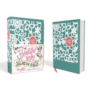 Niv, Beautiful Word Coloring Bible for Girls, Leathersoft Over Board, Teal - by  Zondervan (Hardcover) - 1 of 1