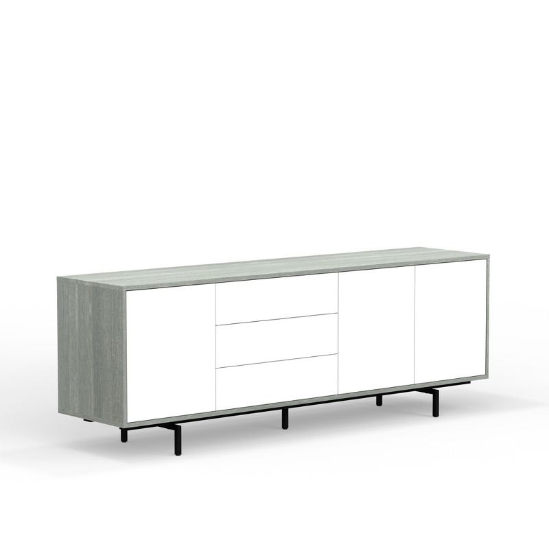 Glenwillow Home Atlas 78" x 28" Highboy Modern TV Stand Cabinet And Sideboard, 5 of 9