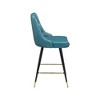 Meridian Furniture,Portnoy Teal Vegan Leather Counter/Bar Stool, Set of 2 - 3 of 4