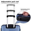 3 Piece Luggage Set With TSA Lock, Lightweight Cross Stripe Suitcase Hardshell Luggage Set (20in/24in/28in) - 3 of 4