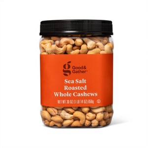 Sea Salt Roasted Whole Cashews - 30oz - Good & Gather™ - 1 of 3