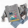 Simply Sage Market Ugly Sweater Flamingo Garment Dyed Sweatshirt - 3 of 4