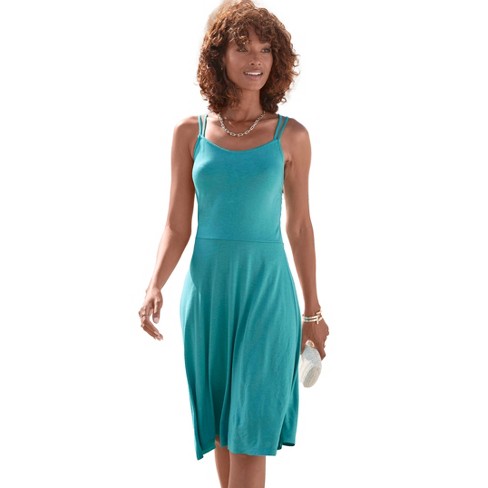 LASCANA Women's Strappy Back Detail Dress - image 1 of 4