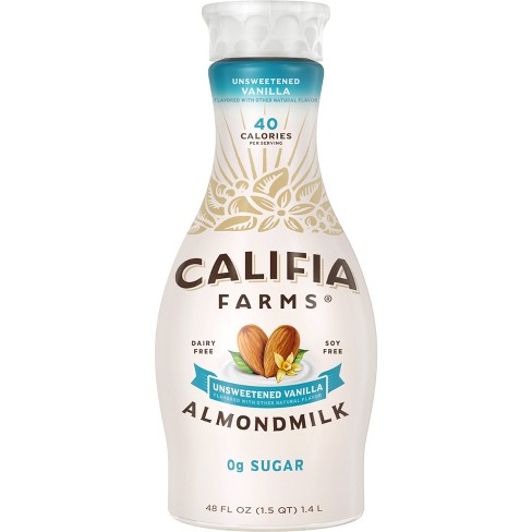 Califia Farms Unsweetened Vanilla Almond Milk - 48 fl oz - image 1 of 4