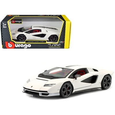 Lamborghini Countach LPI 800-4 White with Black Accents and Red Interior  Special Edition 1/18 Diecast Model Car by Maisto