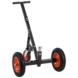VEVOR Heavy-Duty Trailer Dolly, 1000lbs Tongue Weight Capacity, Carbon Steel Trailer Mover with 2 inch Ball, 14 inch Pneumatic Tires, Black+Orange - 1 of 4