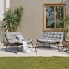 Crestlive Products Outdoor Loveseat 2 Seater , All-Weather Boho Rattan Outdoor Couch with Soft Cushion for Balcony, Poolside, Backyard, Porch - 2 of 4