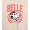 Women's - Peanuts - Belle Collegiate Lightweight French Terry Wide Neck Long Sleeve Shirt - 2 of 4