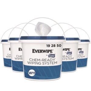 Tork Chem-Ready Buckets, 8.5 x 7 x 7, White, 5/Carton - 1 of 4
