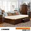 AFI Furnishings Metro Platform Bed TXL with MFB WH - 2 of 2