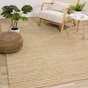 Rug Branch Tonal/Solid Beige Indoor Area Rug - 1 of 4