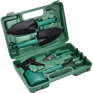 2wayz Garden Tools Set with Carrying Box-5 pcs, Green - 1 of 4