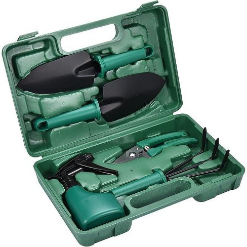 2wayz Garden Tools Set with Carrying Box-5 pcs, Green - image 1 of 4