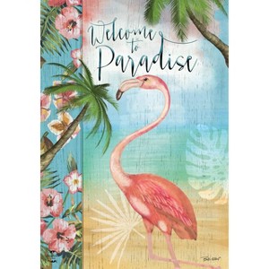 Briarwood Lane Summer Garden Flag 18x12.5 For Outdoor Welcome To Paradise Garden Flag Flag For Summer Garden Flag Flags For Outside - 1 of 4