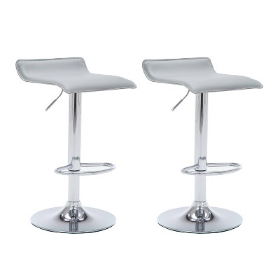 Set of 2 34" Contemporary Swivel and Adjustable Barstools - AC Pacific