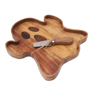 C&F Home Ghost Halloween Mango Wood Serving Board Spreader 2-Piece Set 10" x 11" - 1 of 4