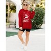 Clearlove Christmas Sweatshirt Merry Bright Christmas T-Shirt Long Sleeve Lightweight Holiday Pullover Tops - 4 of 4
