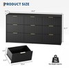 Fluted Dresser for Bedroom, 9 Drawer Dresser, Modern Chest of Drawers, Wooden Dressers Closet Storage Organizer for Living Room Entryway - 2 of 4