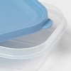 6pc (Set of 3) Plastic Food Storage Container Set Blue - Room Essentials™ - 3 of 3