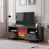 70 Inch Modern TV Stand with 2 Drawers and 4 Storage Shelves, Wood Media Console Cabinet for Living Room, Bedroom, Entertainment Center - 3 of 4