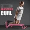 Nordic Curl Machine,Hamstring & Glute Bench Adjustable with Wheels, Nordic Bench for Home Gym - 3 of 4