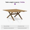 PURPLE LEAF Patio Dining Set All-Weather Wicker Aluminium Outdoor Table and Chairs Set for Backyard Decor Kitchen Modern Furniture Set - 3 of 4
