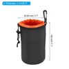 Unique Bargains Neoprene Waterproof Shockproof Wear-resistant Lens Pouch Black&Orange 1 Pc - 2 of 3