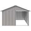 Dog House Anthracite Galvanized steel Large Durable Dog House vidaXL - 2 of 4