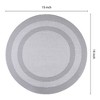 REGALWOVEN PVC Round Washable Heat Resistant Placemats 15" x 15" 6 Pcs - 4 of 4