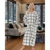 ADR Women's Zip Up Robe Fleece Soft Warm Plush Oversized Zipper Bathrobe - 2 of 3