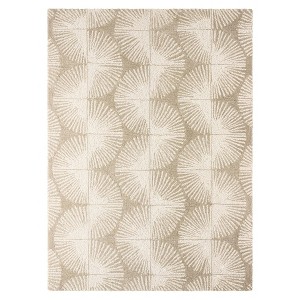 NICOLE MILLER NEW YORK Kendall Fluted Geo Handcrafted Area Rug, 100% Wool Rug - 1 of 4