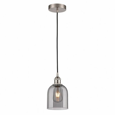 Bella - 1 Light Cord Hung Mini Pendant In Industrial Style-9.5 Inches Tall and 5.5 Inches Wide