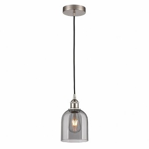 Bella - 1 Light Cord Hung Mini Pendant In Industrial Style-9.5 Inches Tall and 5.5 Inches Wide - 1 of 1
