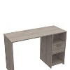 CAVINAS Home Office Desk Modern Writing Desk with 2 Open Shelves and Storage Drawer for Office, Study - 4 of 4