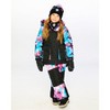 Deux par Deux Girl Two-Piece Play Snowsuit Black Butterfly Print - 2 of 4