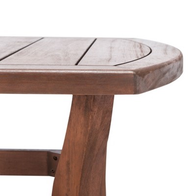 Eucalyptus Wood Payden 50" Natural Finish Outdoor Coffee Table
