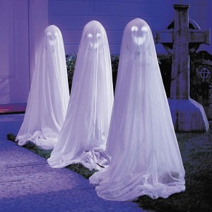 ATC Halloween White Ghosts Talking Light-Up Set of 3 - White - 1 of 2