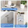 Resenkos Yardi Yard Modern Wooden Shoe Storage Organizer Cabinet for Entryway with 3 Flip Drawers, White - 4 of 4