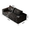 63" Comfy Loveseat with Corduroy Fabric and Deep Seat for Living Room,Bedroom,and Apartment - The Pop Home - 4 of 4