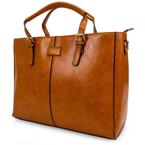 Badgley Mischka Caroline Vegan Leather Tote Weekender Travel Bag