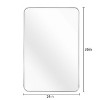TUYOHW 24x36'' Rectangle Bathroom Mirror,Decorative Wall Mirror with Shatterproof Film & Brushed Aluminum Frame for Bathroom,Living Room - 3 of 4