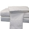 Egyptian Linens Alejandra Soft Cotton Embroidered Sheet Set - Made in USA - 2 of 4