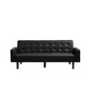 DOMETOUR PU Leather Sofa for Living Room Furniture, Sofa Bed Adjustable Backrest Loveseat Convertible Sofa Sleeper Couch - 4 of 4