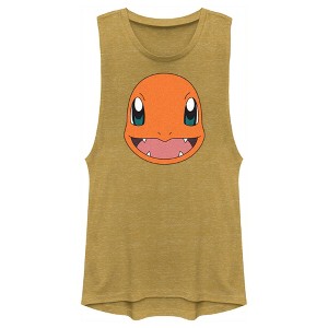 Juniors Womens Pokemon Charmander Smile Festival Muscle Tee - 1 of 4